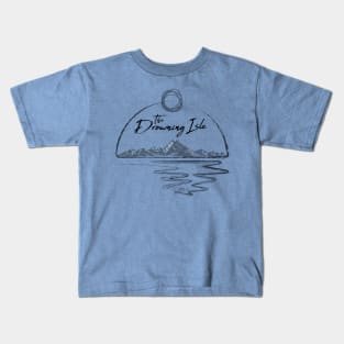 The Drowning Isle - Black on White Kids T-Shirt